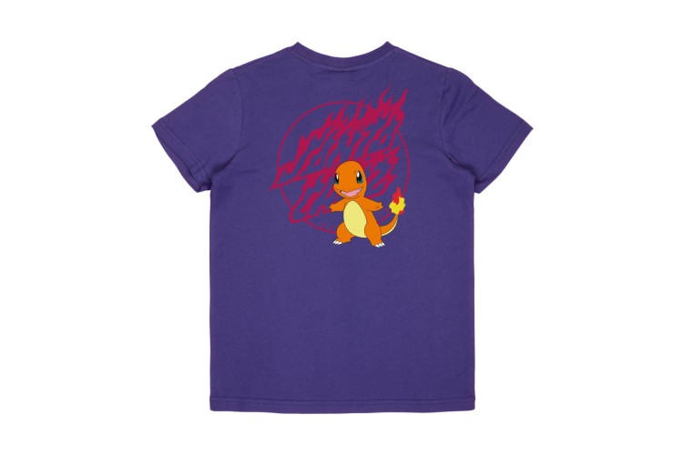Santa Cruz X Pokemon Boys Fire Type 1 T-Shirt - Purple