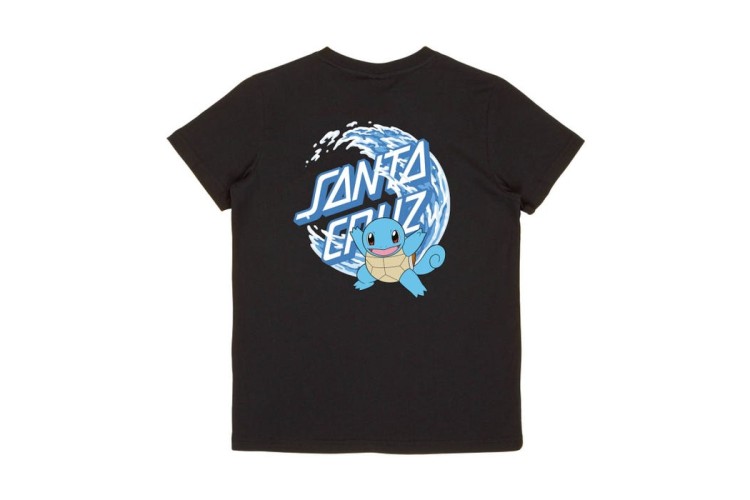 Santa Cruz X Pokemon Boys Water Type 1 T-Shirt - Black