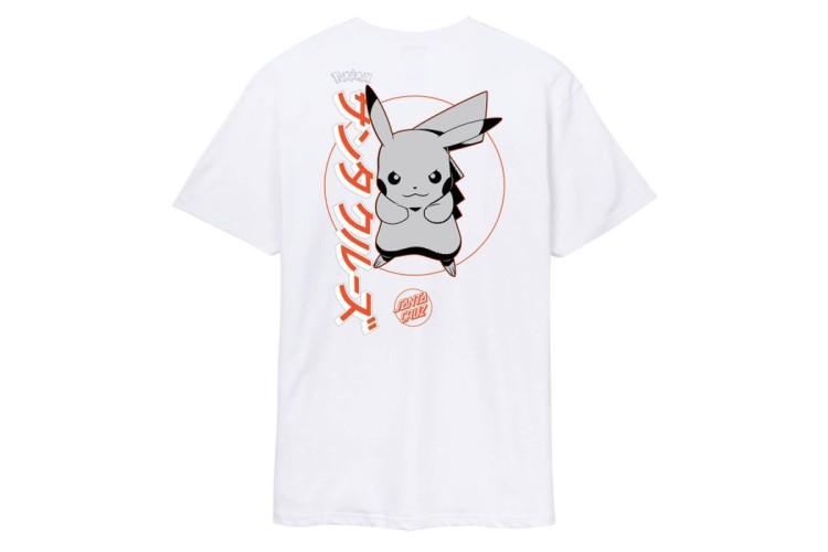 Santa Cruz X Pokemon SC Pikachu S/S T-Shirt - White
