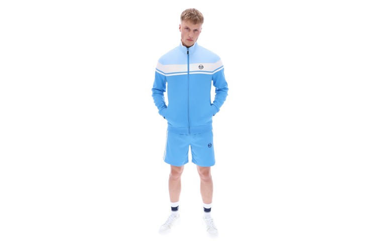 Sergio Tacchini Damarindo Track Jacket - Azure Blue/Gardenia