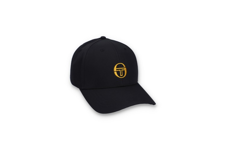 Sergio Tacchini Marz Classic 6 Panel Strapback Cap - Black