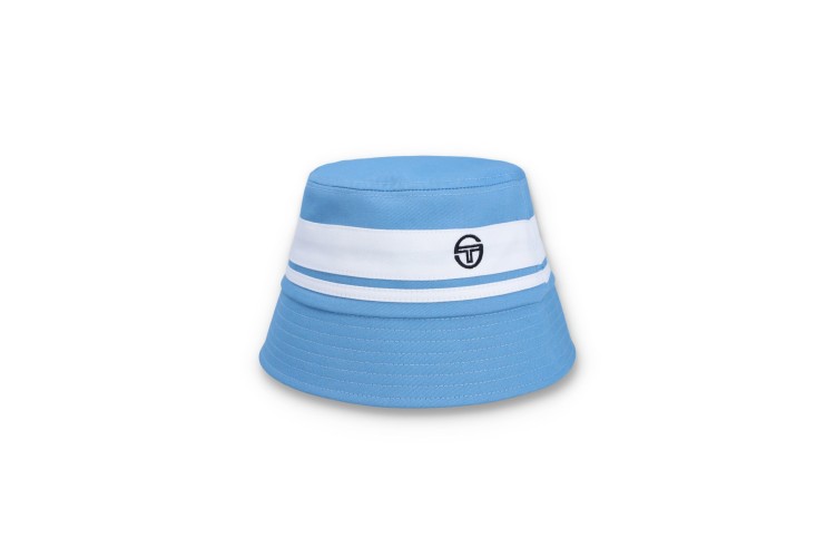 Sergio Tacchini Newsford Bucket Hat - Azure Blue/Gardenia