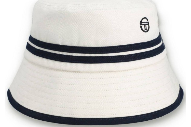 Sergio Tacchini Newsford Bucket Hat - Gardenia/Sandshell/Maritime Blue