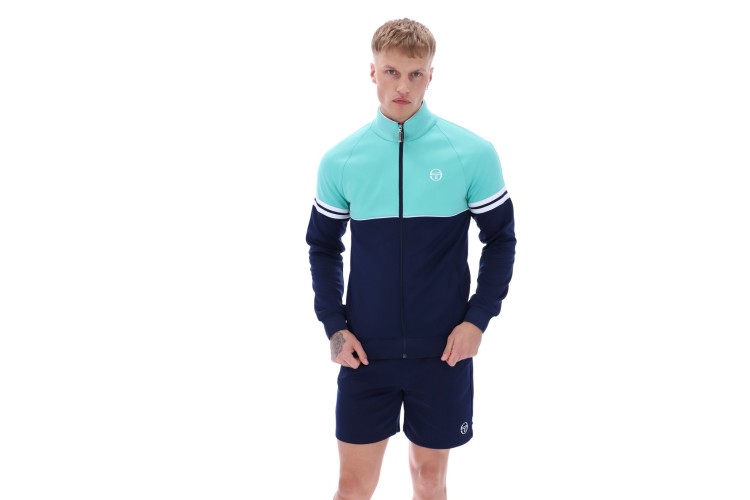 Sergio Tacchini Orion TJ Track Jacket - Pool Blue/Maritime Blue/White