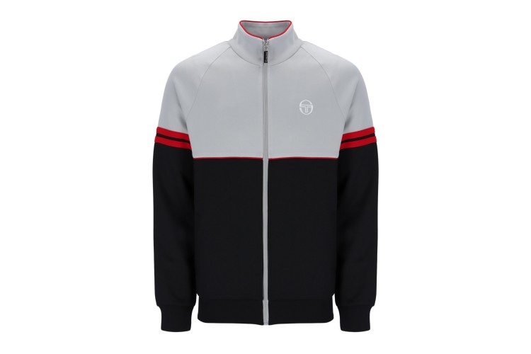 Sergio Tacchini Orion Track Jacket - High Rise/Black/Adrenaline Rush