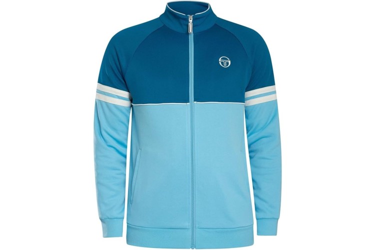 Sergio Tacchini Orion Track Jacket - MykonosBlue/BalticSea/Gardenia