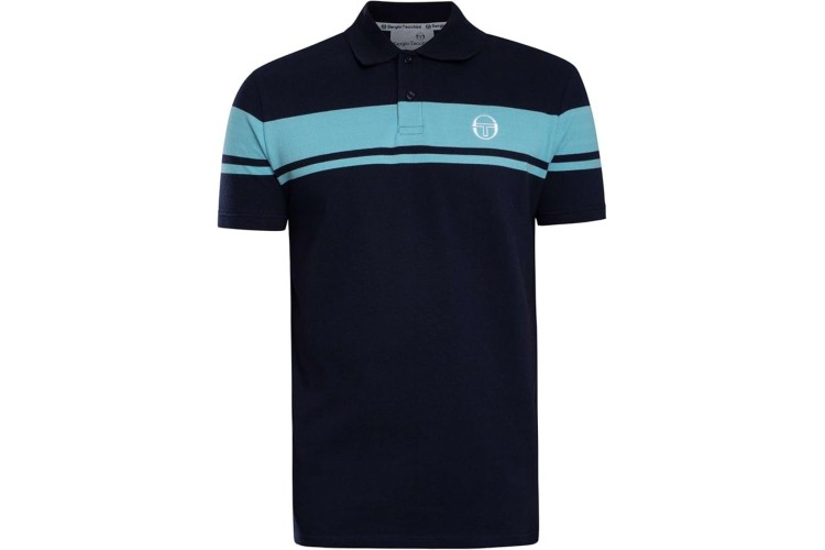 Sergio Tacchini Young Line Polo Shirt - MaritimeBlue/Baltic Sea