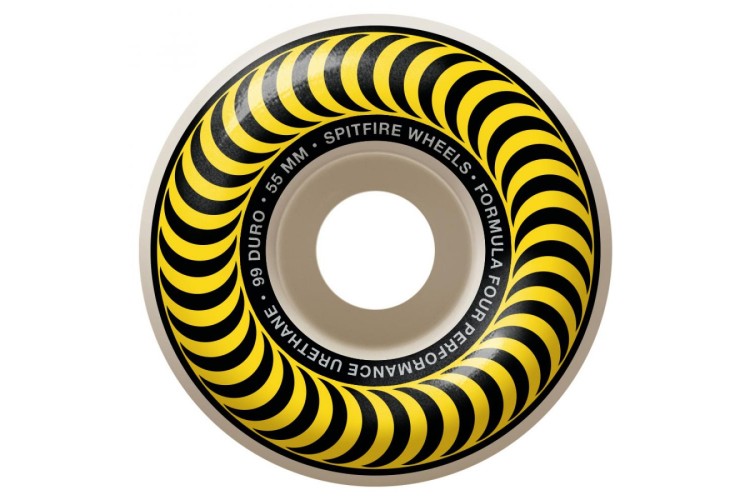 Spitfire Wheels, Formula Four, Unbeatable Lasting Performance Urethane Classics - 55mm 99D