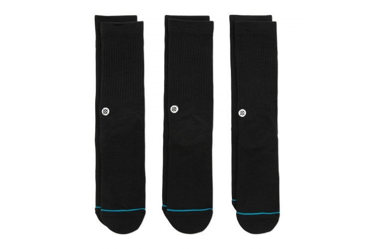 Stance Icon 3 Pack Socks - Black