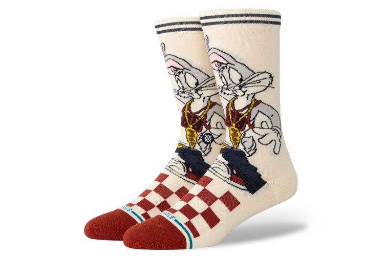 Stance Bugs Crew Socks - Vintage White