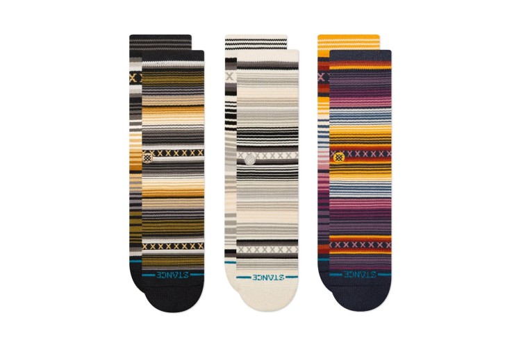 Stance Curren 3 Pack Crew Socks - Forest