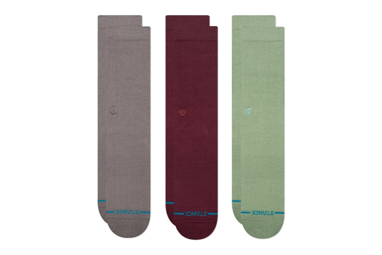 Stance Icon 3 Pack Socks - Dark Grey