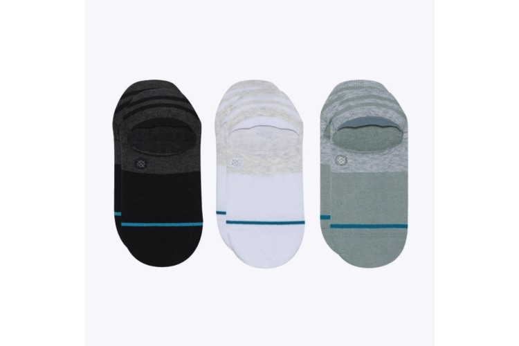 Stance Icon No Show Socks - Black White Heather