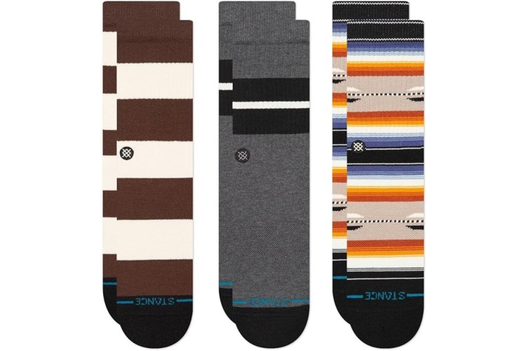 Stance We Were Young 3 Pack Crew Socks - Multi