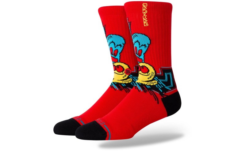 Stance X Pac Man Waka Waka Waka Crew Socks - Red