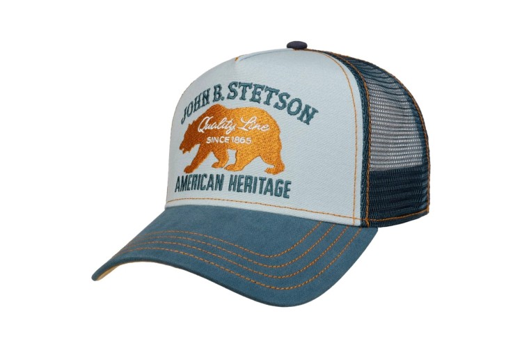 Stetson JBS Bear Trucker Cap - Blue