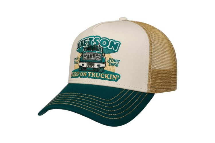 Stetson Keep On Trucking Trucker Cap - Dark Green