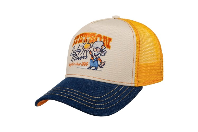 Stetson Lucky Miners Trucker Cap - Yellow
