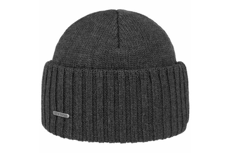 Stetson Northpoint Knitted Beanie Hat - Anthracite