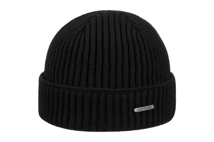 Stetson Parkman Knitted Beanie Hat - Black