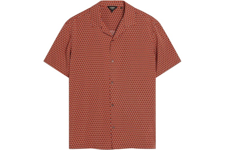 Superdry Revere 70's S/S Shirt - Red Print