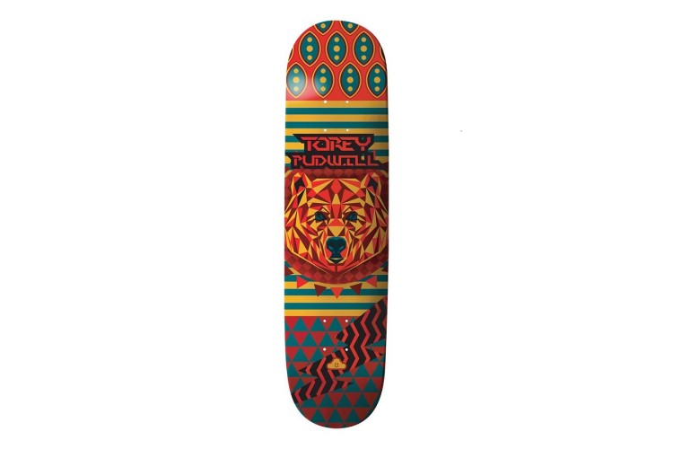 Thank You Torey Pudwill Geo Bear Skateboard Deck - 8.25