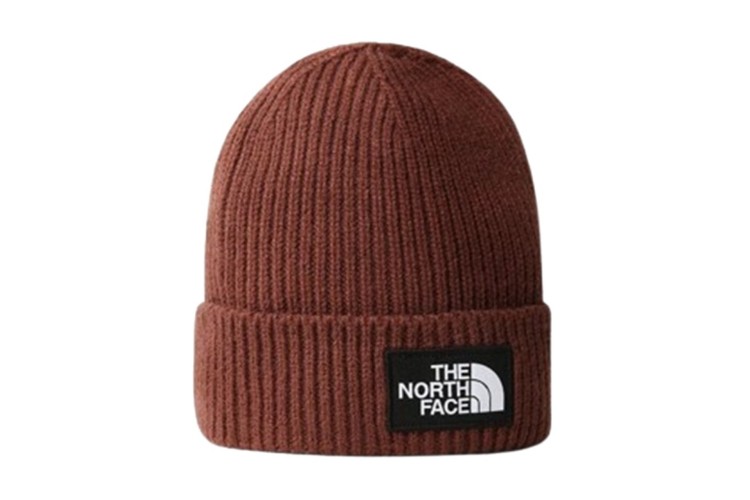 The North Face TNF Box Logo Cuf Beanie - Coal Brown