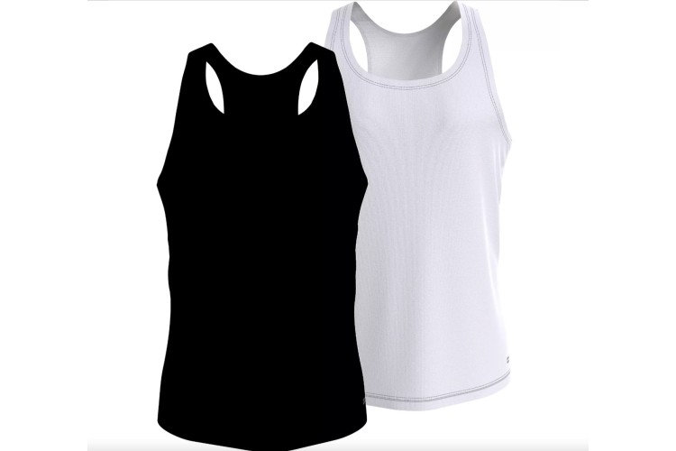 Tommy Hilfiger 2 Pack Everyday Luxe Tank Top - Black/White