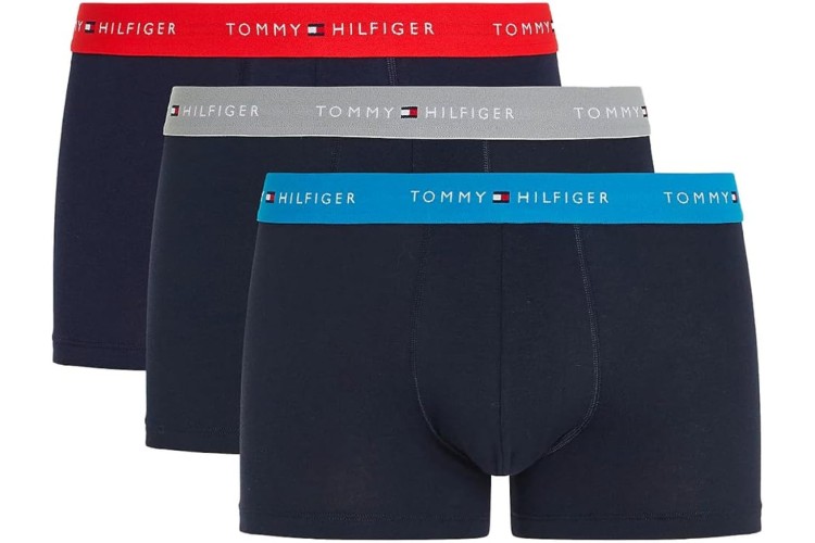Tommy Hilfiger 3 Pack Trunk - Aqua/ Silver / Fire OUE
