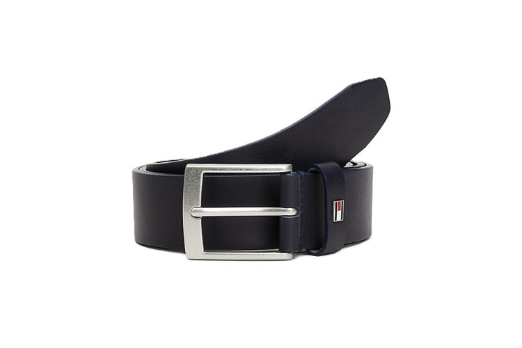 Tommy Hilfiger Adan Leather Belt - Space Blue