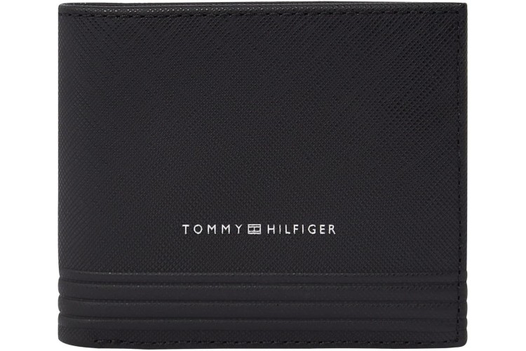 Tommy Hilfiger Business Leather Card Wallet - Black