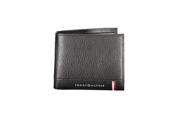 Tommy Hilfiger Central Mini CC Leather Wallet - Black