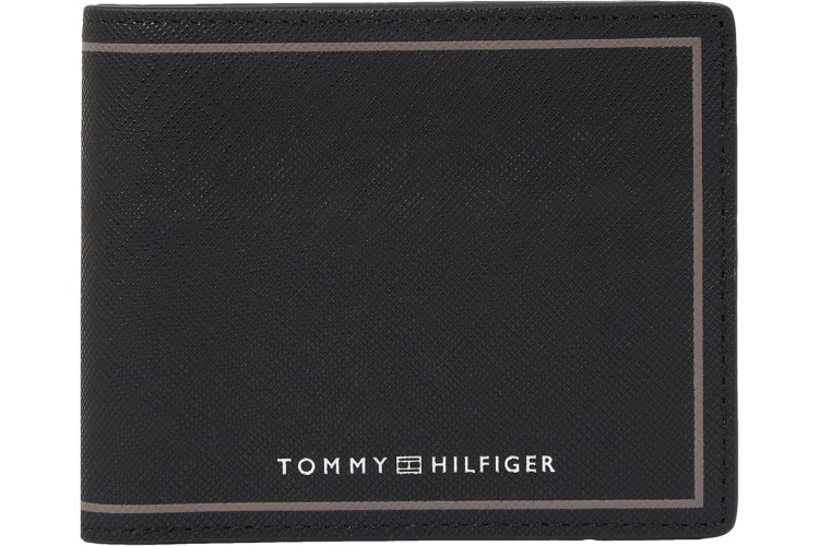 Tommy Hilfiger Contrast Panel Card Wallet - Black