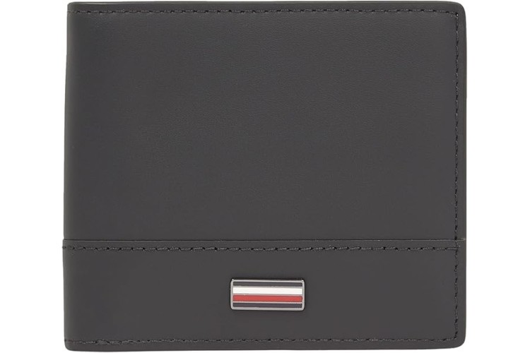 Tommy Hilfiger Corporate Leather Card Wallet - Black