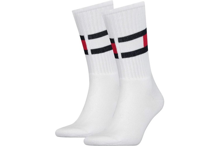 Tommy Hilfiger Single Pack Flag Sock - White