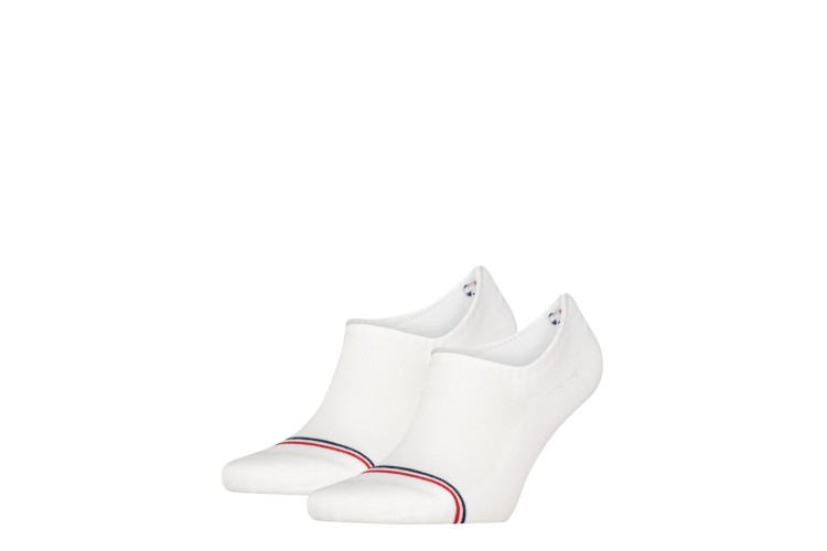 Tommy Jeans 2 Pack Icon Invisible Socks - White