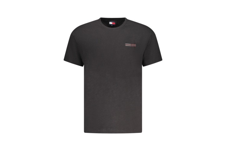 Tommy Jeans Mirror Logo T-Shirt - Black