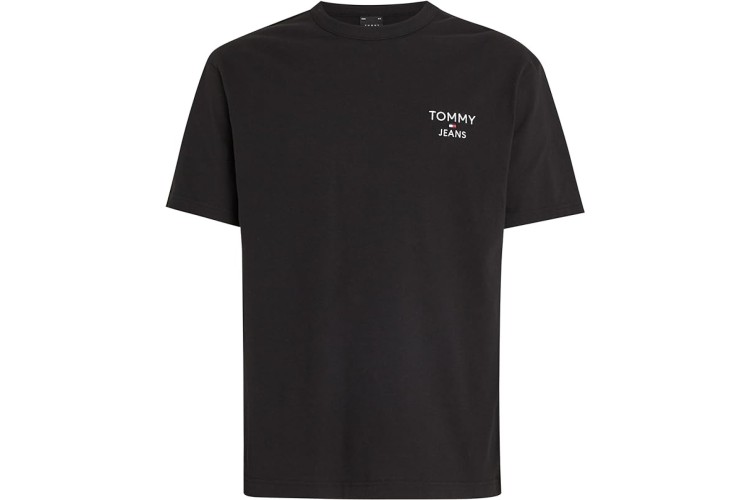 Tommy Jeans Reg Fit Corp T-Shirt - Black