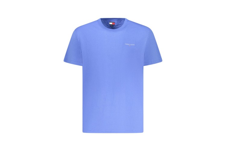 Tommy Jeans Slim Linear Chest Logo T-Shirt - Tempo Blue