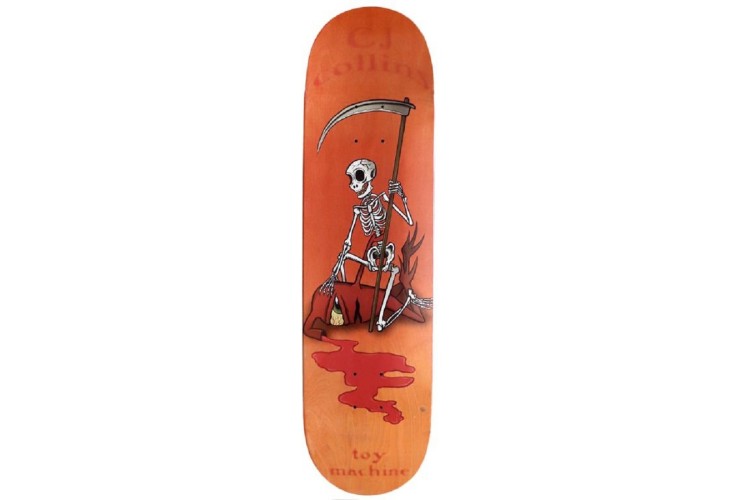 Toy Machine CJ Collins Skeleton Skateboard Deck - 8.25