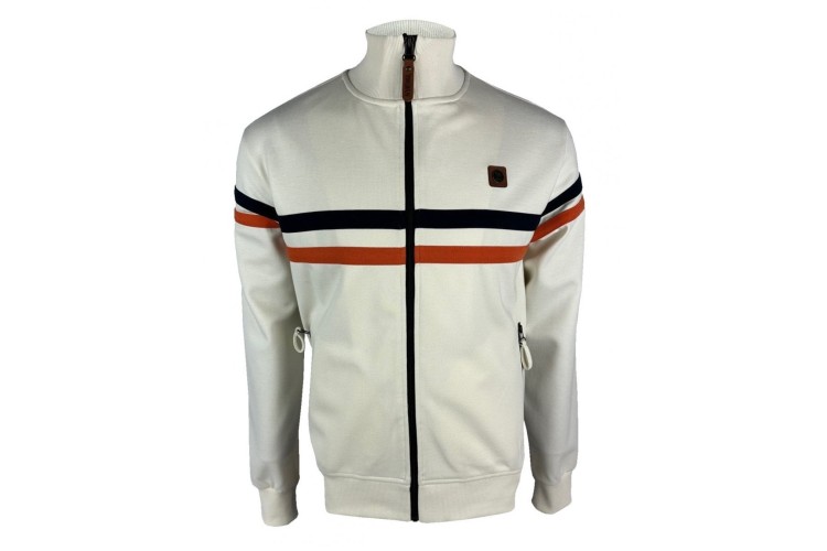 Trojan Twin Stripe TR/8954 Track Top - Ecru
