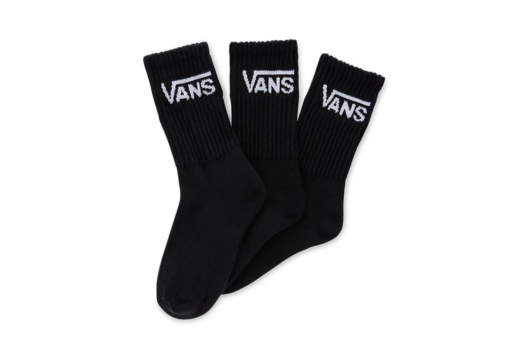 Vans Boys Classic Crew Socks - UK 1/5 - Black