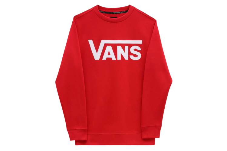 Vans Boys Classic Logo Crew Sweatshirt - True Red / White