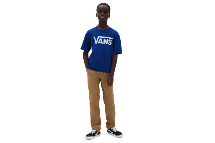 Vans Boys Classic Logo T Shirt - True Blue