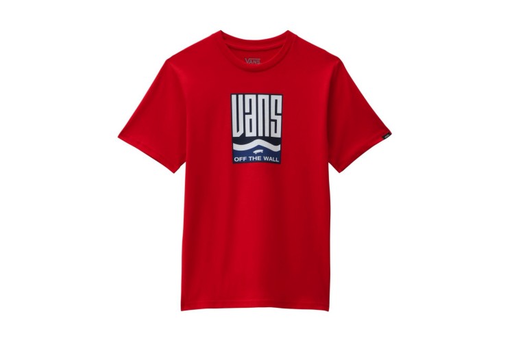 Vans Boys Maze S/S T Shirt - True Red