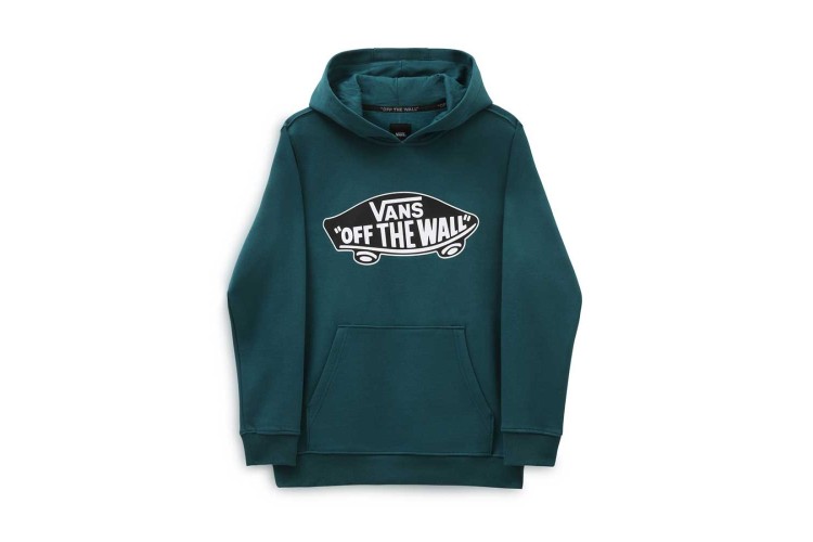 Vans Boys Off The Wall Logo Hoodie  - Deep Teal