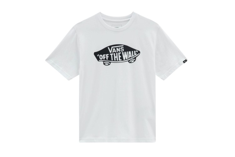 Vans Boys Off The Wall Logo S/S T Shirt - White