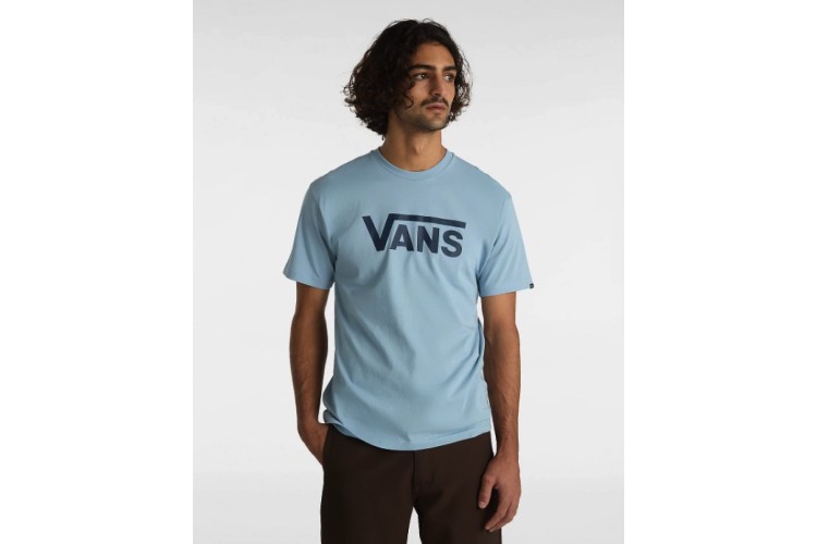 Vans Classic Logo S/S T-Shirt - Dusty Blue Dress Blue