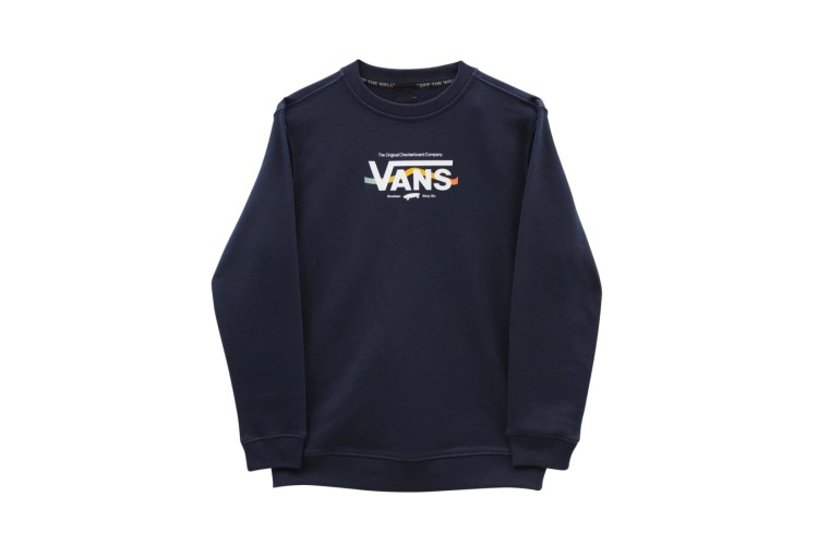 Vans Boys DNA Branding Crew Sweatshirt  - Dress Blues 
