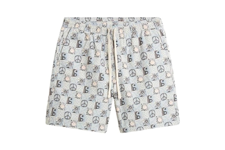 Vans Range Relaxed Elastic Shorts - Dusty Blue/Marshmallow